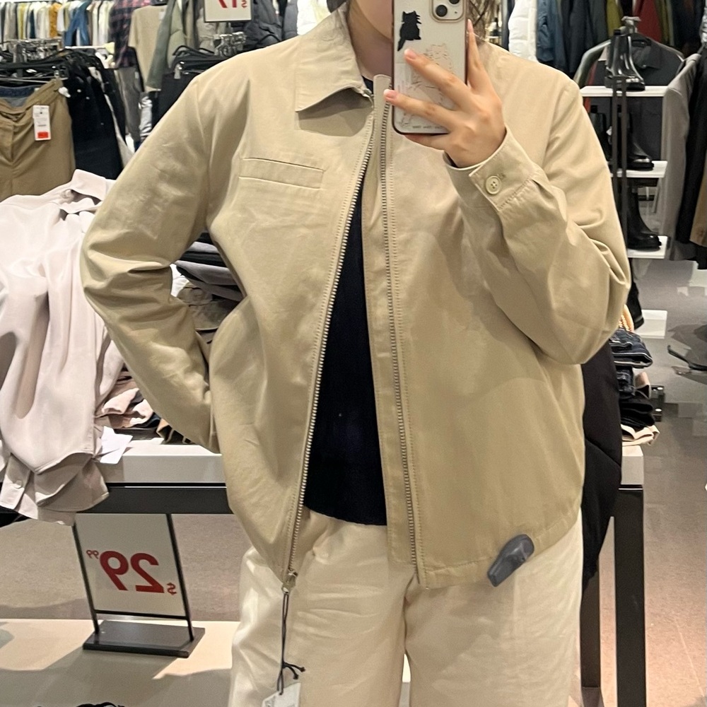 ZARA limited edition beige cotton jacket